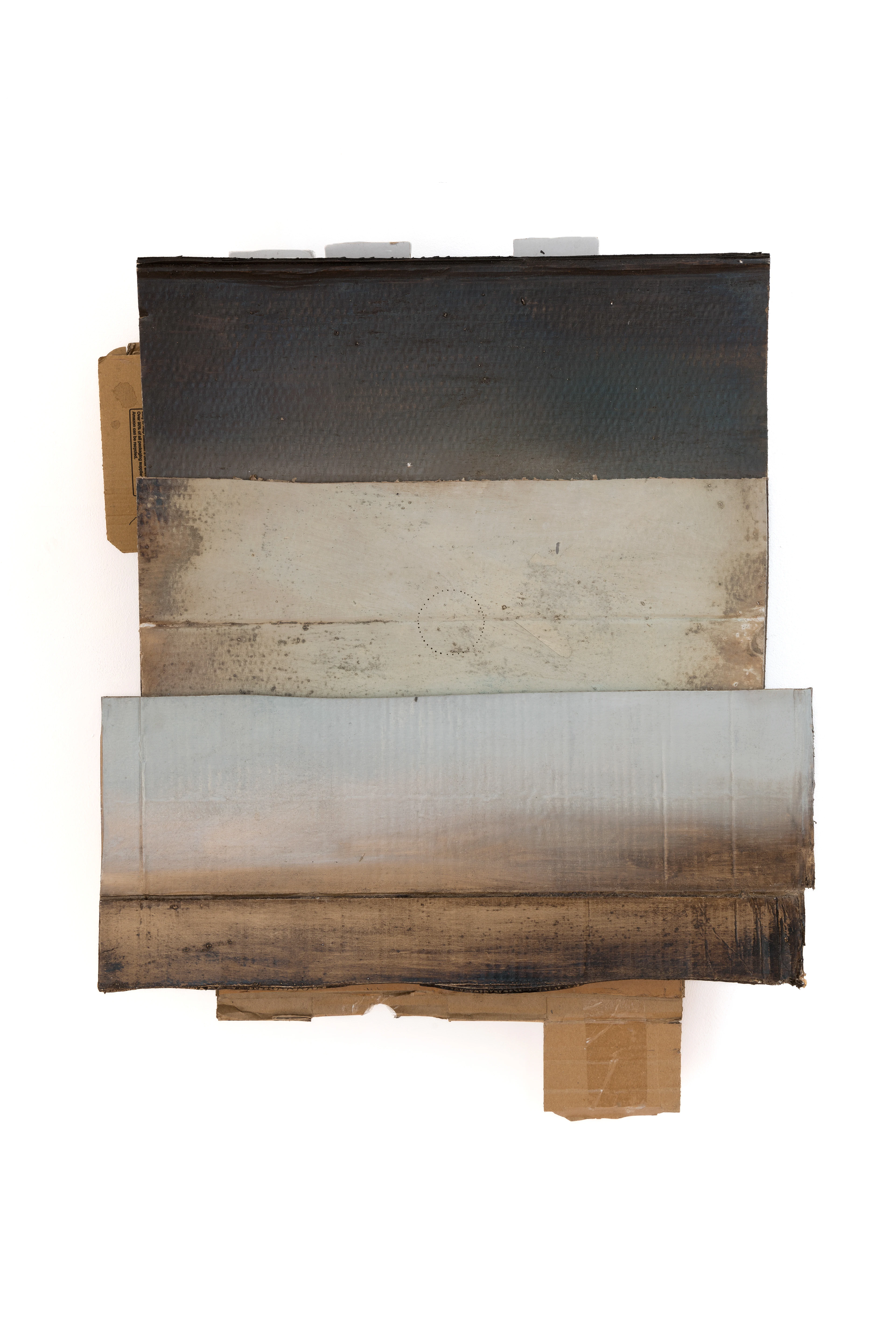 Nel lieve sovrapporsi di cielo e terra, 2020, oli sobre cartró, 74 × 56,5 × 8,5 cm