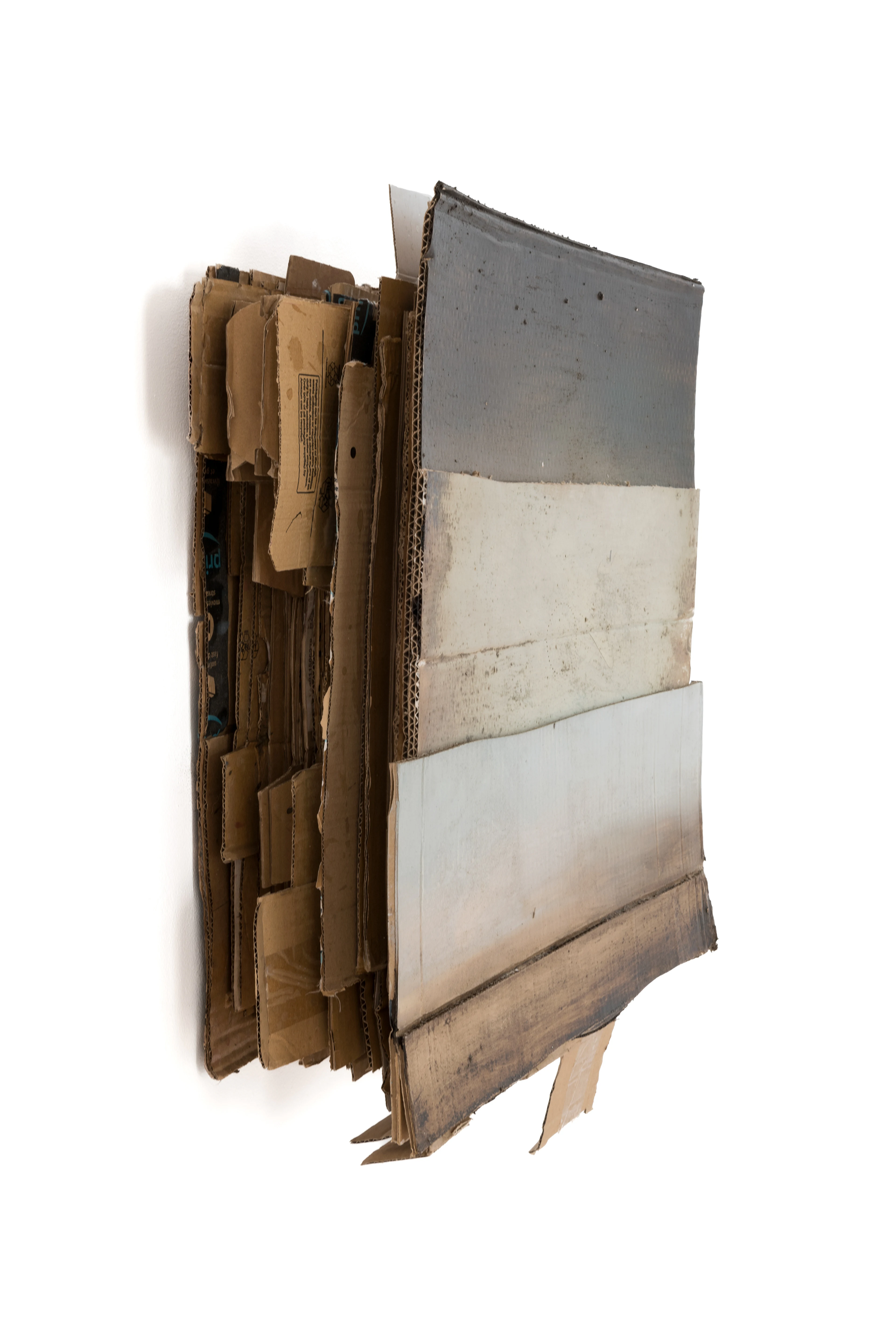 Nel lieve sovrapporsi di cielo e terra, 2020, oli sobre cartró, 74 × 56,5 × 8,5 cm