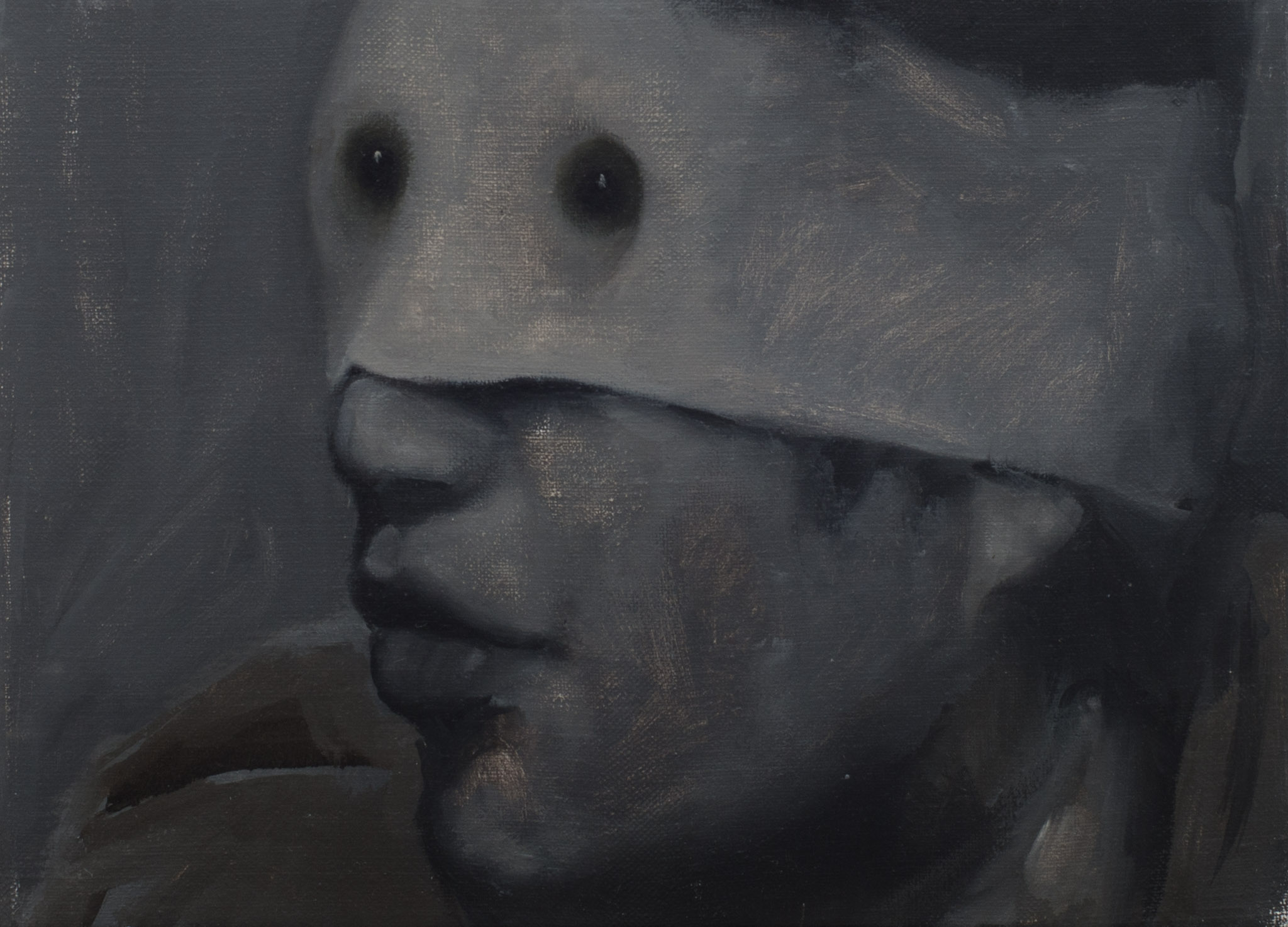 Sin título y sin imagen, 2016, óleo sobre lienzo, 24 × 33 cm