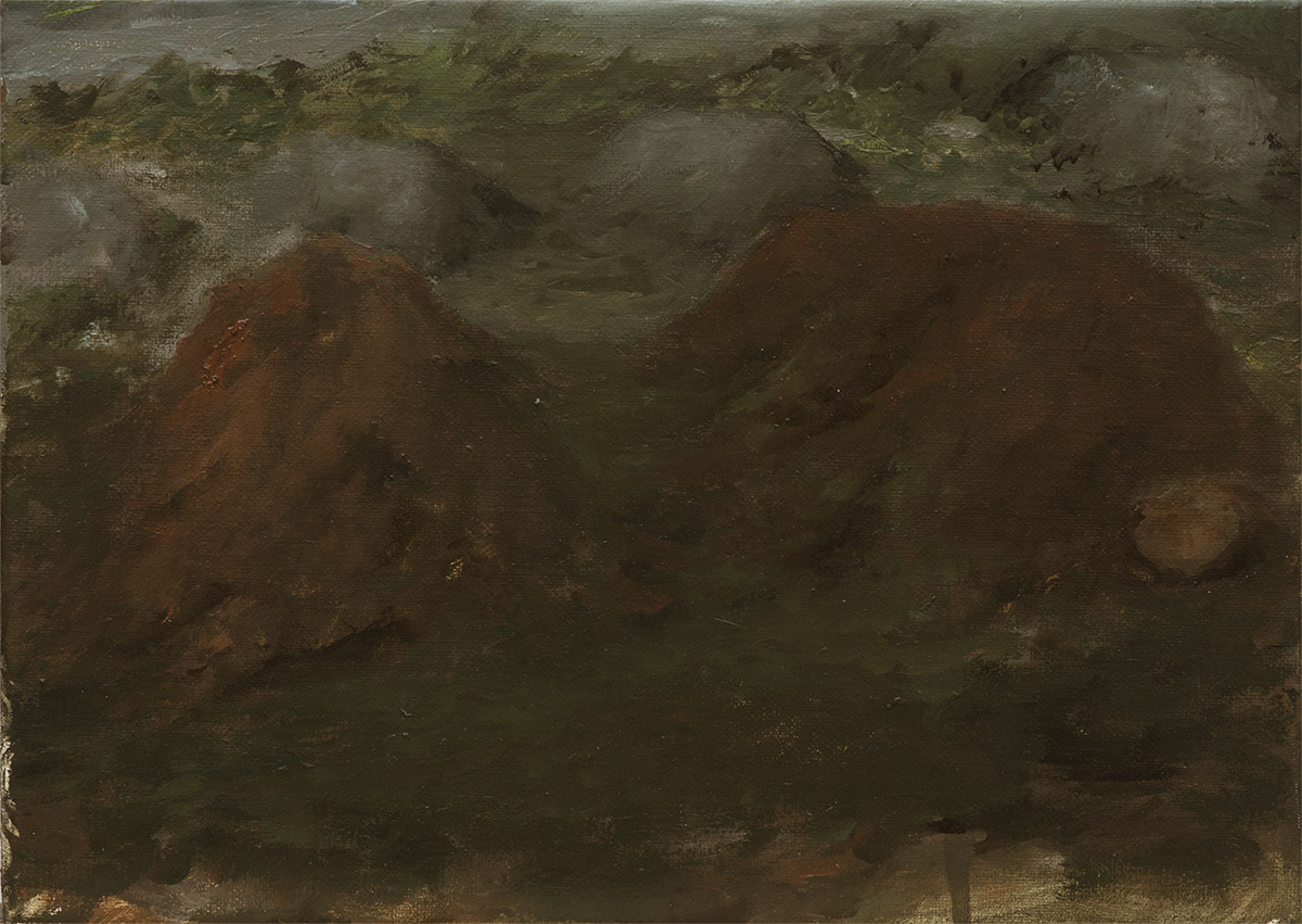 Tumulus, 2016, oil on canvas, 24 × 33 cm