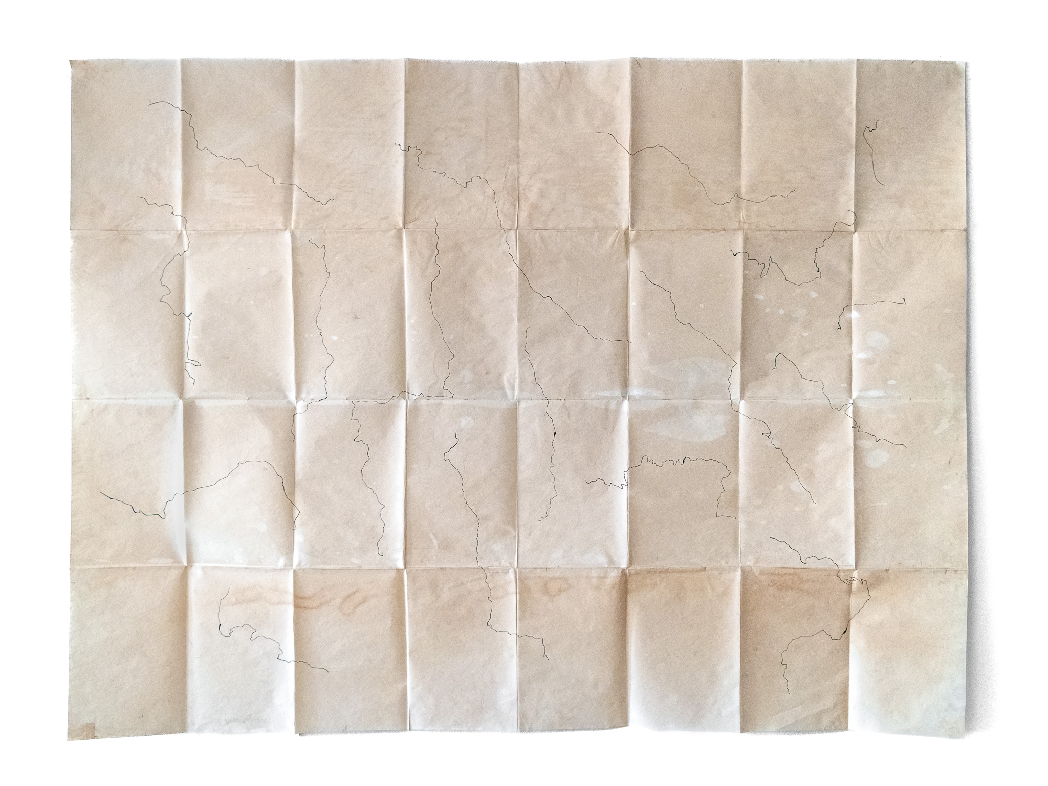 17 dies (La Entrega I), 2018, tècnica mixta sobre paper, 150 × 200 cm