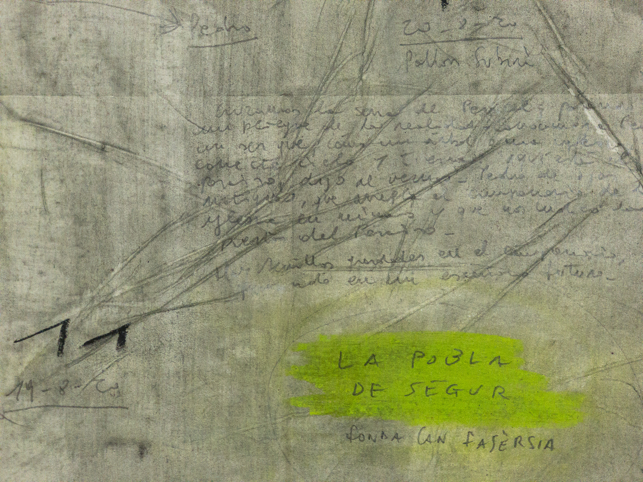 Travel map (Grand Tour 2020), 2020, mixed media on paper, 150 × 300 cm