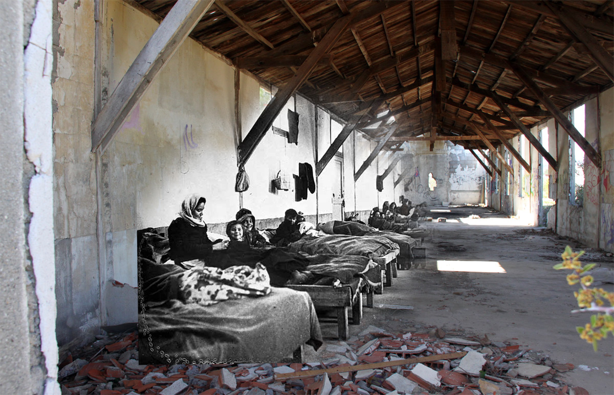 Refugium, refugia, 2019, Museu de l'Exili, La Jonquera. Vista d'instal·lació