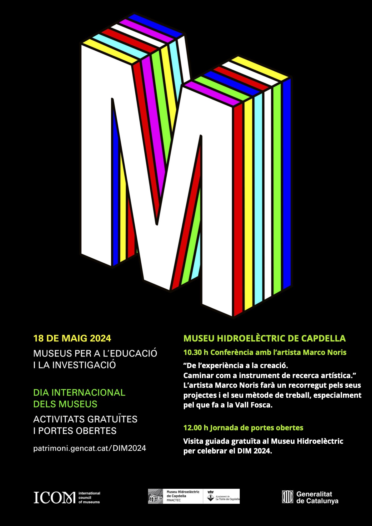 18 de maig 2024: conferencia al Museu Hidroelèctric de Capdella en ocasió del Dia Internacional dels Museus
