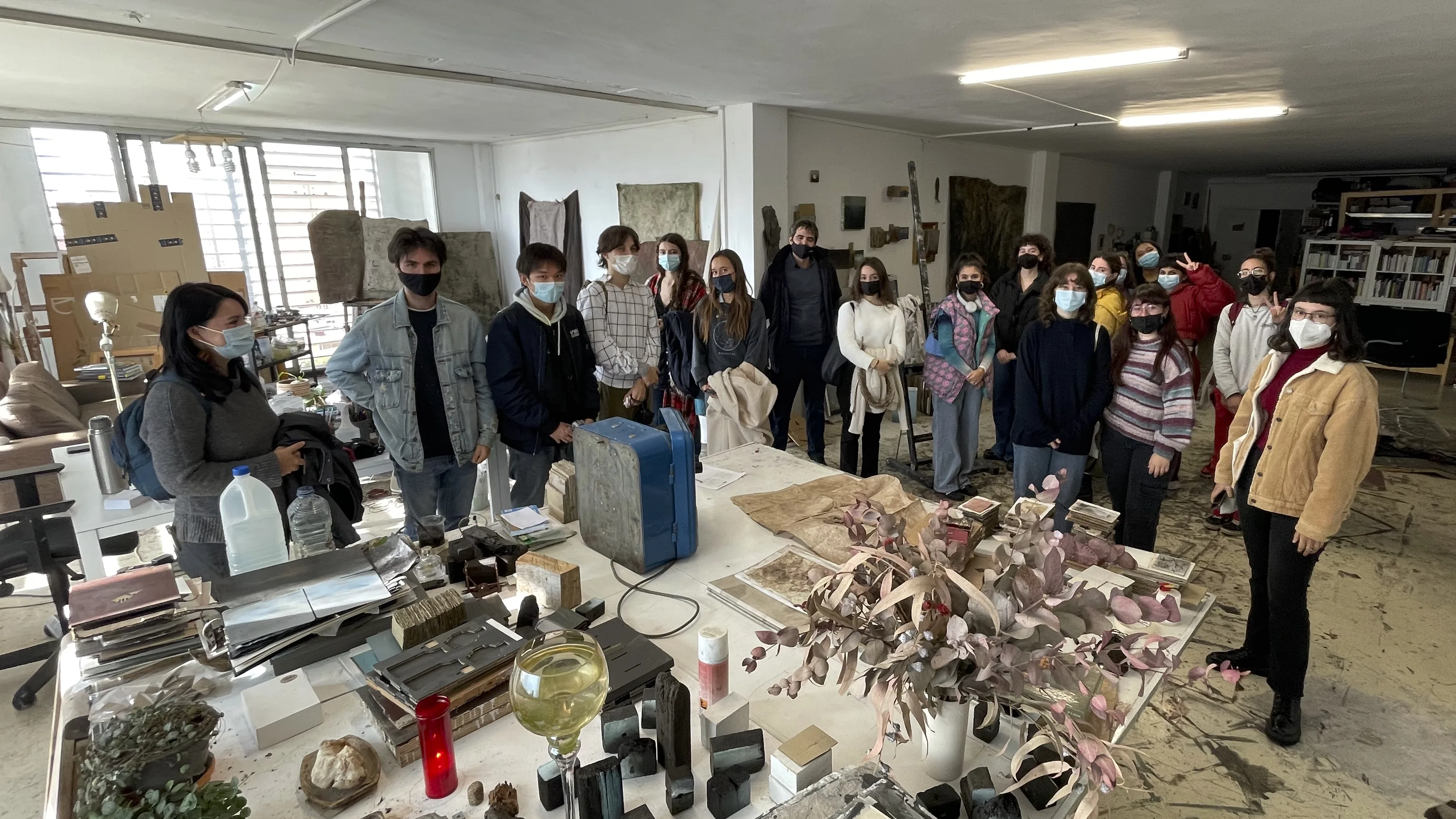 Visita al taller del Grau de Belles Arts (Escultura II)