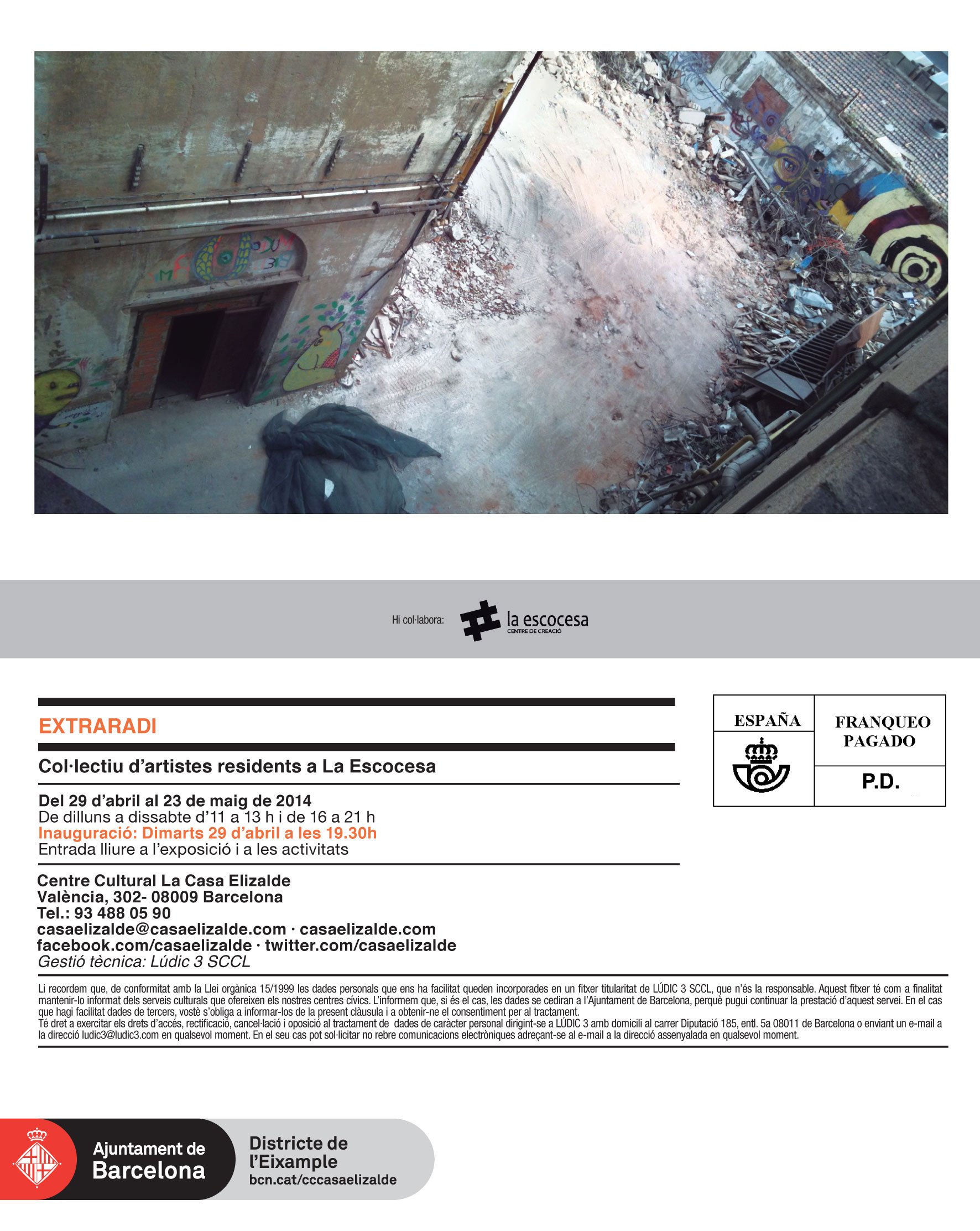 Marco Noris en «Extraradi (Outskirts)» @ Casa Elizalde, Barcelona