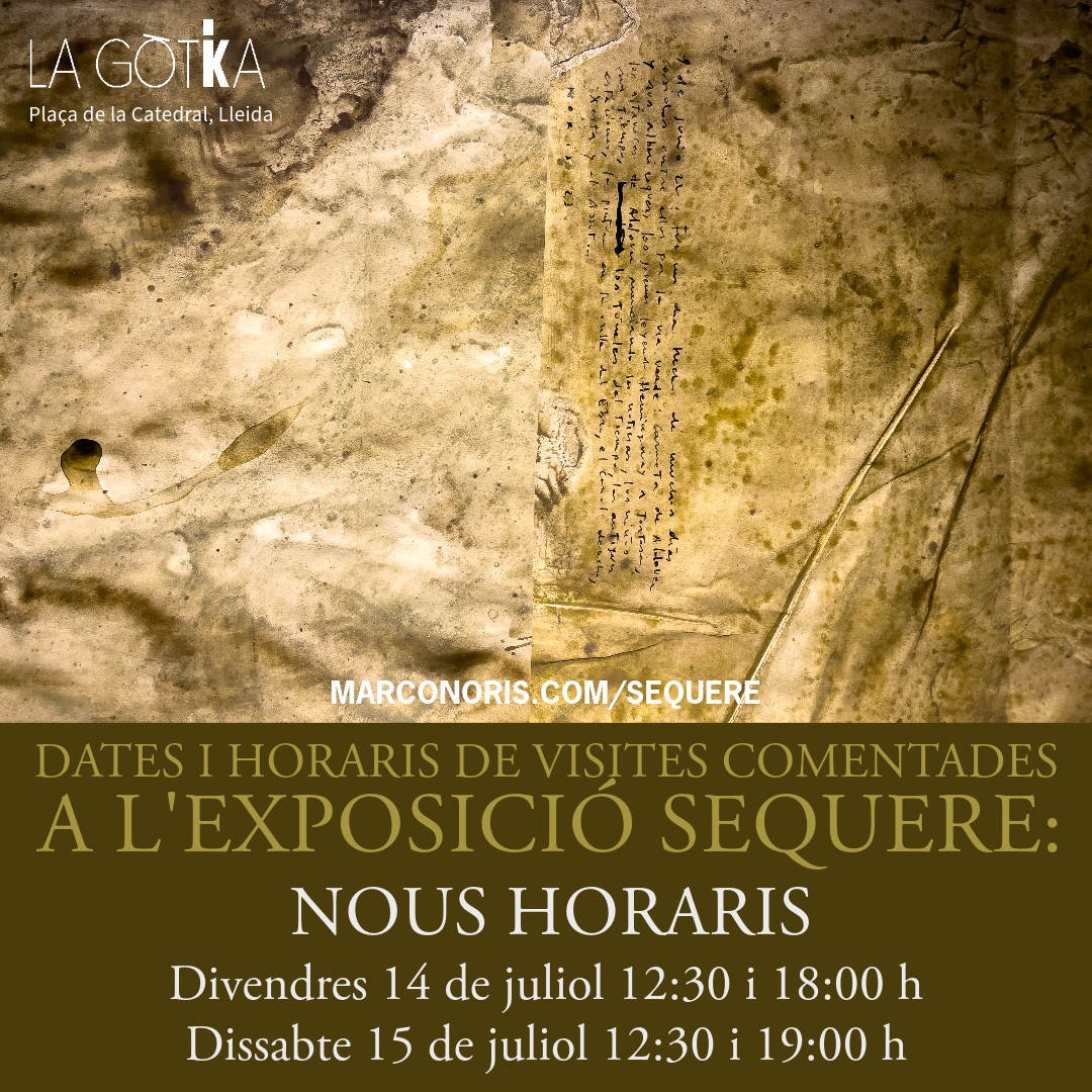 Visites comentades a l'exposició Sequere (IEI, Lleida)
